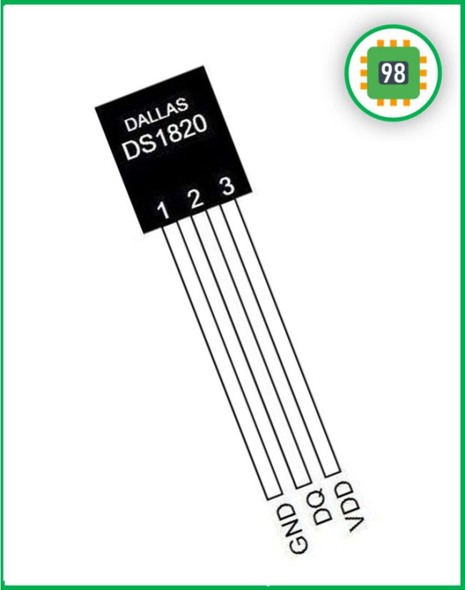 سنسور دمای DS18B20 دیجیتال-اورجینال
