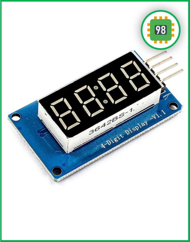 ماژول نمایشگر سون سگمنت 4 رقمی TM1637