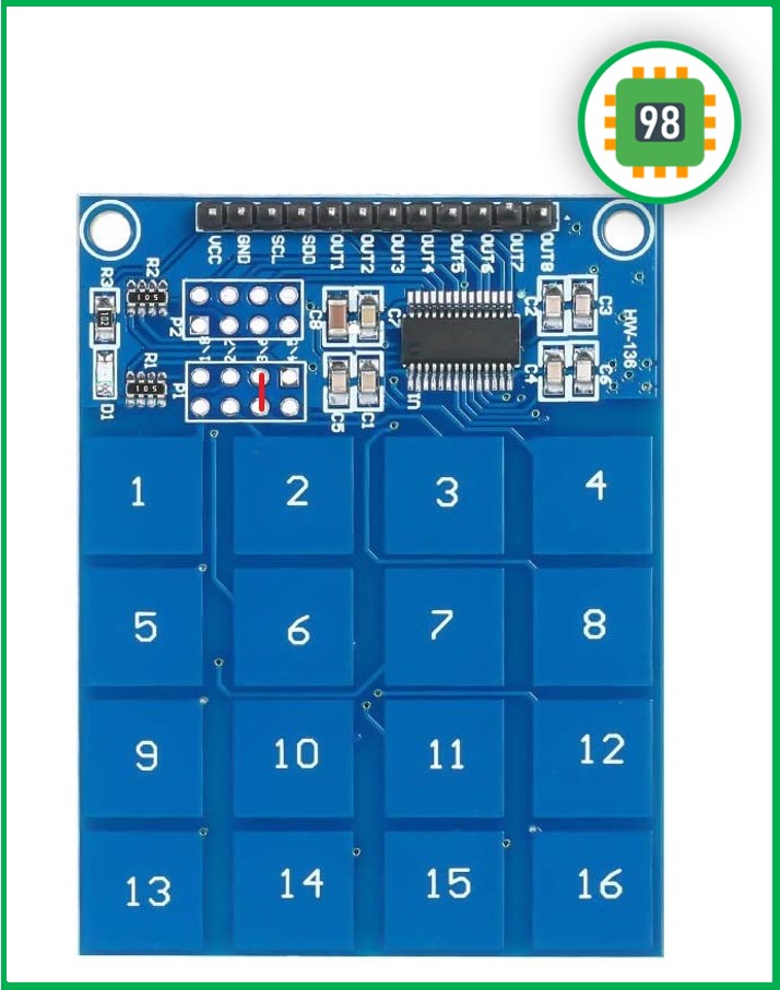 فعال سازی پورت I2C در ماژول TTP229