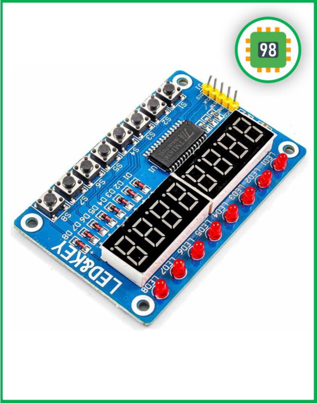 ماژول 8 رقمی مدل سون سگمنت همراه درایور TM1638