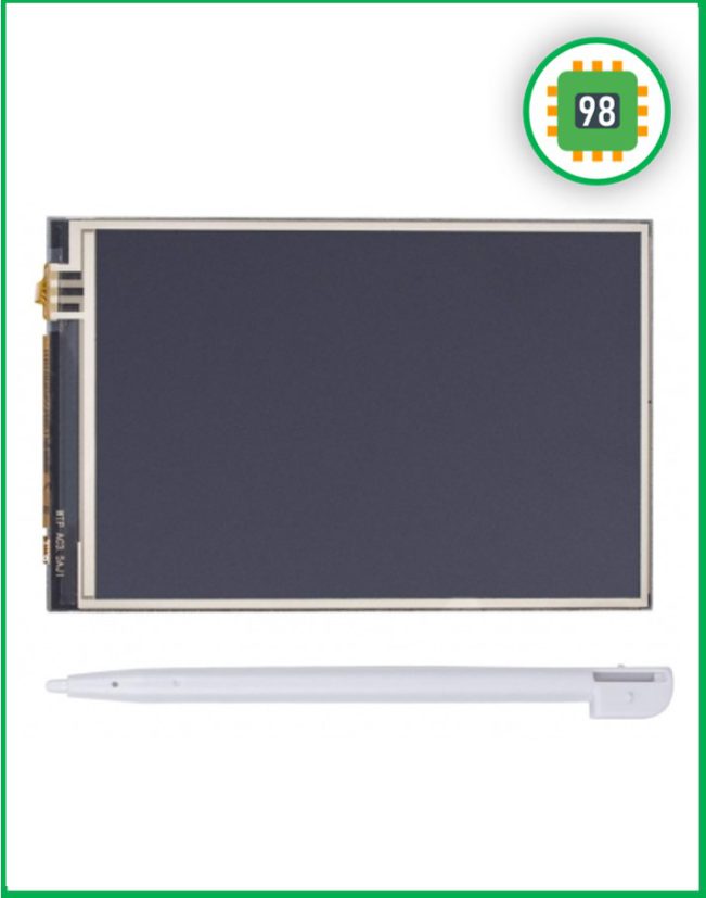 نمایشگر 3.5 اینچ تاچ اسکرین مخصوص Raspberry Pi به همراه قلم