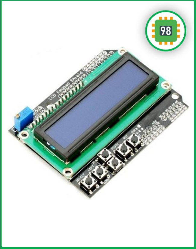 شیلد LCD آردوینو مدل 2x16 با Backlighting آبی