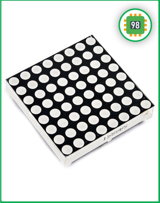 دات ماتریکس 8×8 رنگ قرمز 6×6 سانتی متر