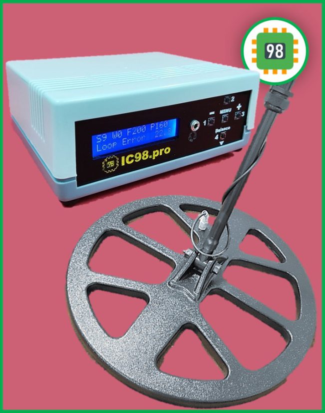 دستگاه فلزیاب قدرتمند و حرفه ای IC98 مدل Pro