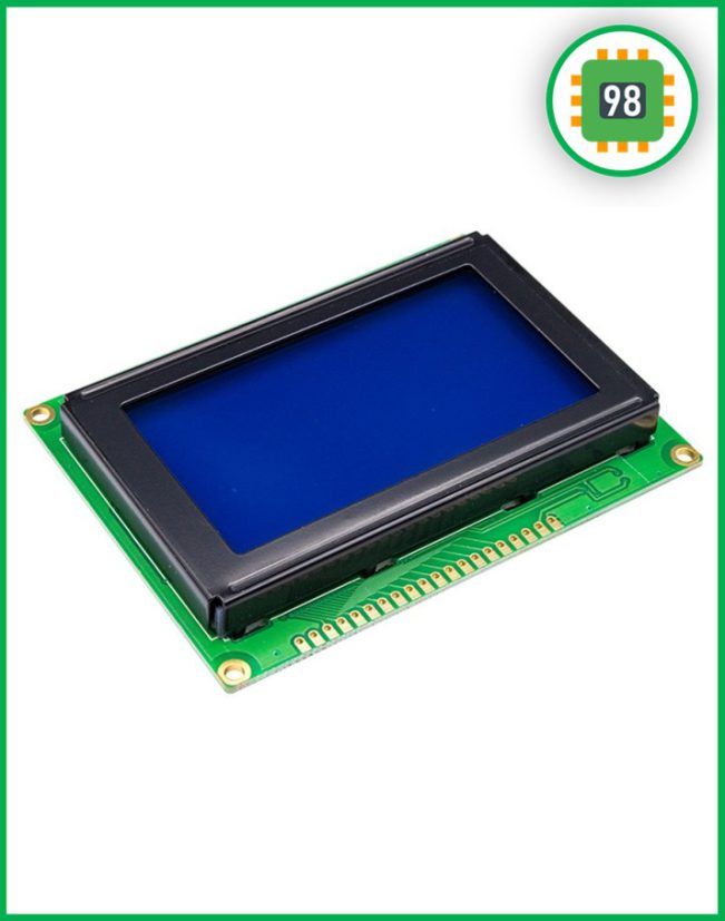 ال سی دی گرافیکی GLCD 64x128 بک لایت آبی با درایور KS108